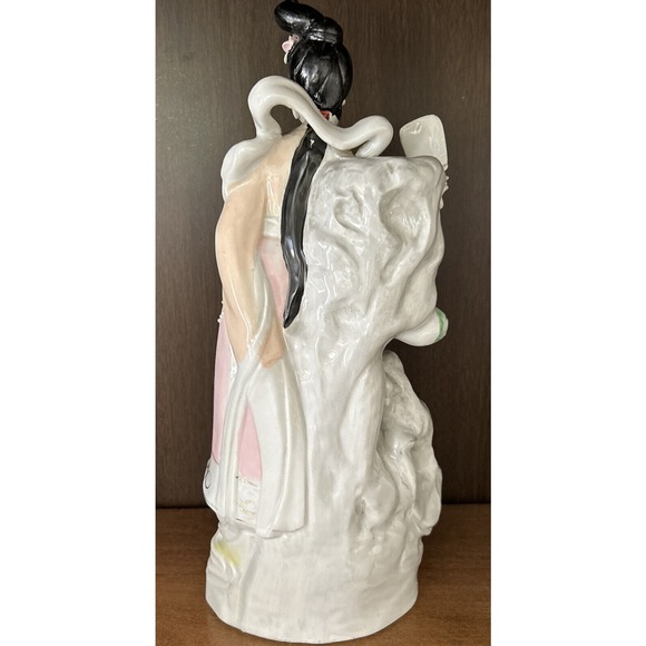 Vintage Porcelain Chinese Geisha Statue 13” - Picture 9 of 15